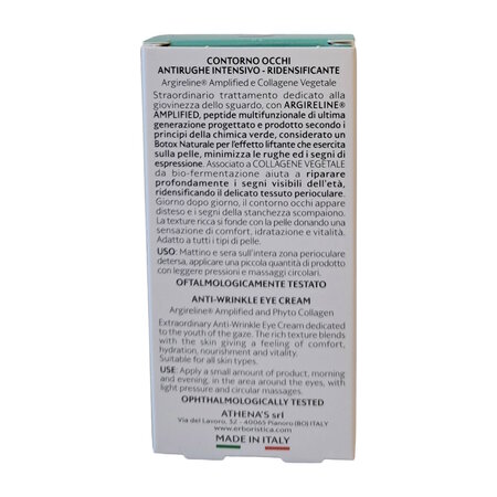 Crema pentru conturul ochilor anti-rid cu argireline si colagen vegetal, 15 ml, L'Erboristica 711072