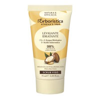 Exfoliant cu ulei organic de argan si acid hialuronic, 75 ml, L'Erboristica