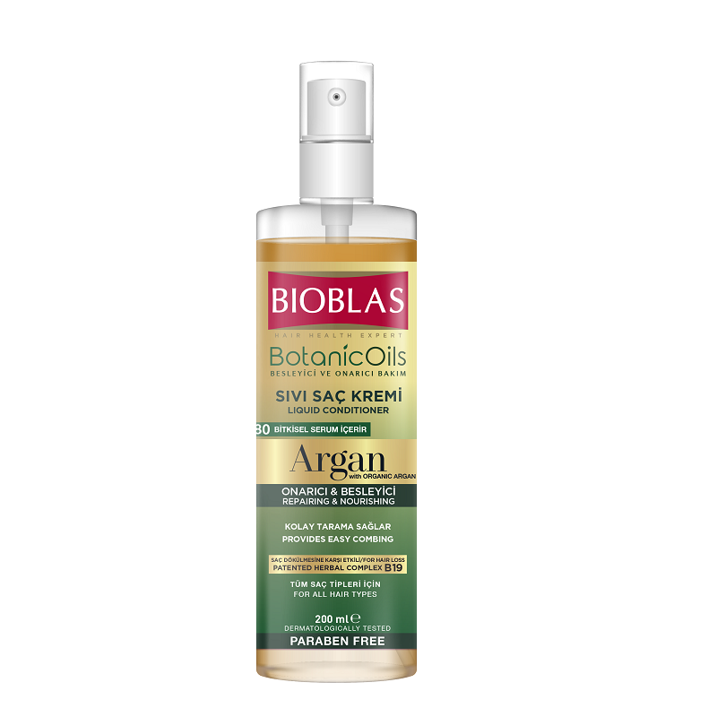 Balsam pentru par lichid cu ulei de argan, 200 ml, Bioblas