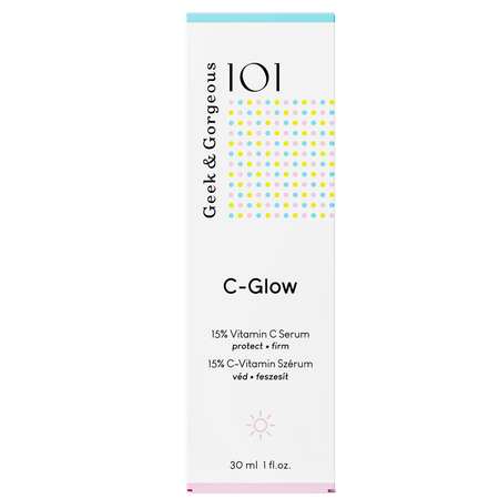 Serum cu 15% Vitamina C C-Glow, 30 ml, Geek&Gorgeous 699871