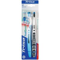 Periuta de dinti Medium Feelgood Smart Clean, 2 bucati, Trisa