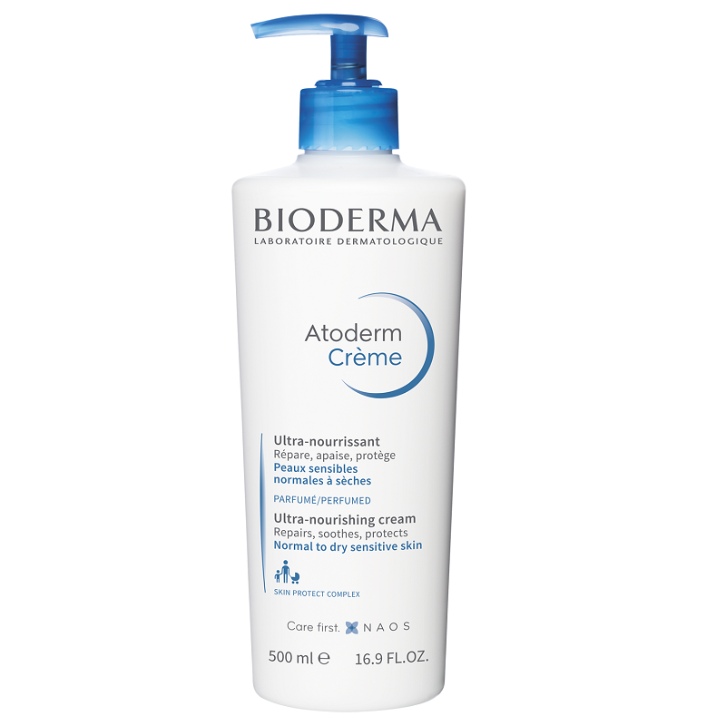 Crema hidratanta parfumata pentru fata si corp Atoderm, 500 ml, Bioderma