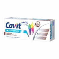 Multivitamine pentru adulti cu aroma de ciocolata Cavit, 20 tablete masticabile, Biofarm