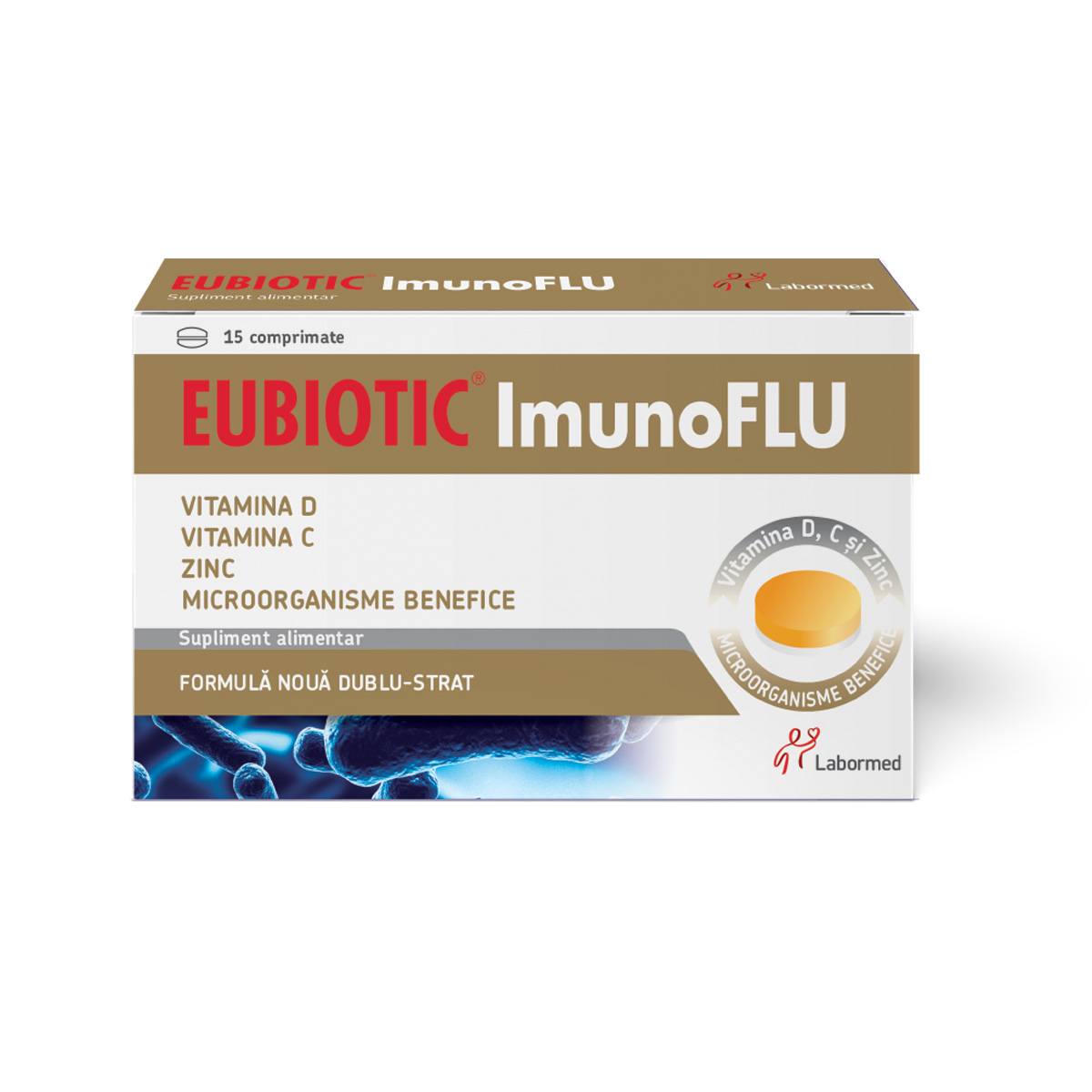 Eubiotic Imunoflu, 15 comprimate, Labormed