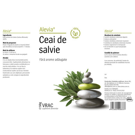 Ceai de salvie, 50 g, Alevia 619235