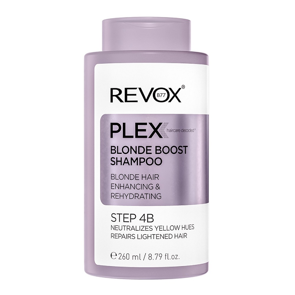 Sampon nuantator pentru par blond Plex, 260 ml, Revox