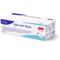 Manusi nepudrate din nitril albastra Peha-Soft, Marimea L, 100 bucati, Hartmann