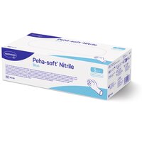 Manusi nepudrate din nitril albastre Peha-Soft, Marimea S, 100 bucati, Hartmann
