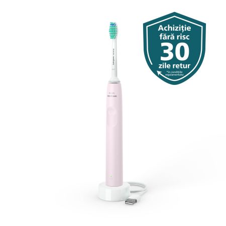 Periuta de dinti sonica electrica 2100 Series Pink HX3651/11, Philips Sonicare