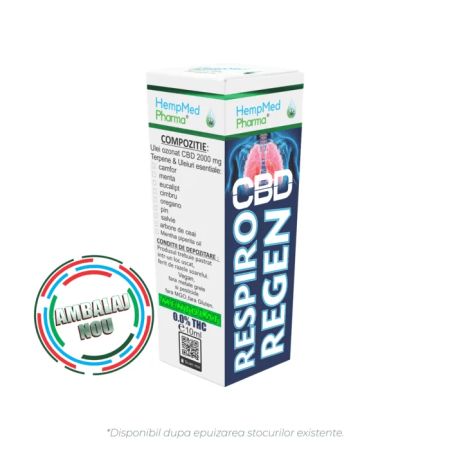 Ulei ozonat CBD Respiro Regen, 10 ml, HempMed Pharma