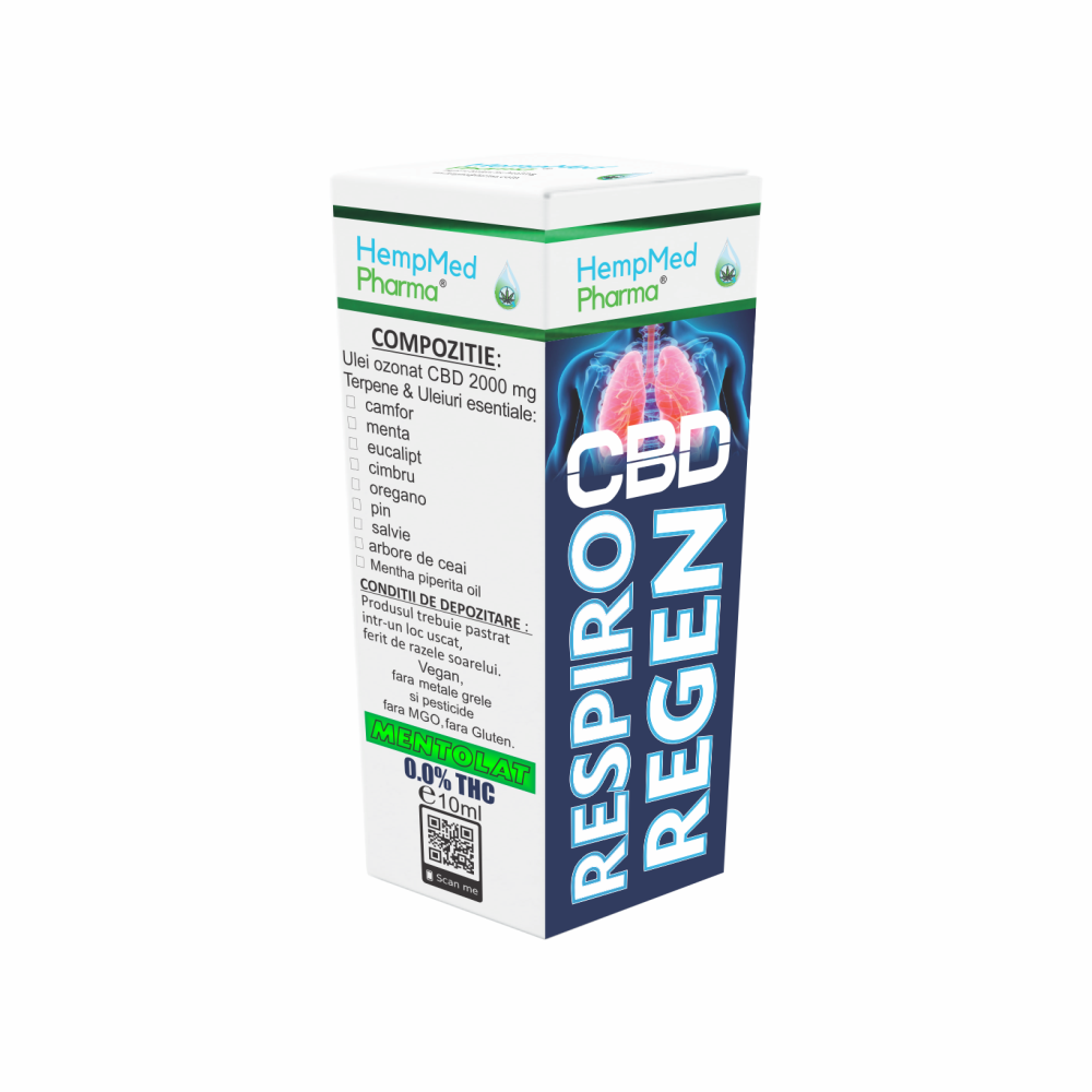 Ulei ozonat CBD Respiro Regen, 10 ml, HempMed Pharma