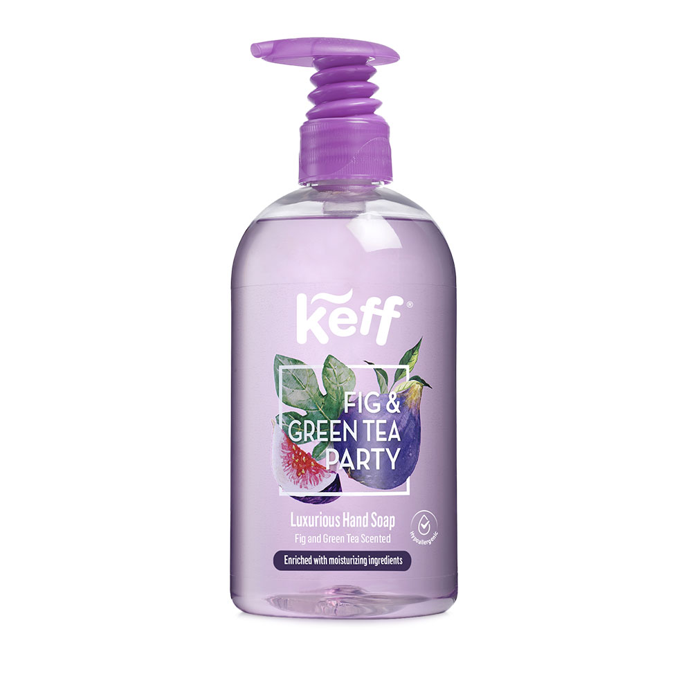 Sapun lichid pentru maini Fig & Green Tea, 500 ml, Keff