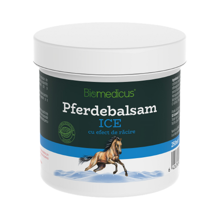 Balsam puterea calului cu efect de racire Pferdebalsam, 250 ml, Biomedicus