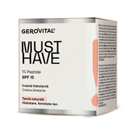 Crema hidratanta cu factor de protectie SPF 15 Must Have, 50 ml, Gerovital