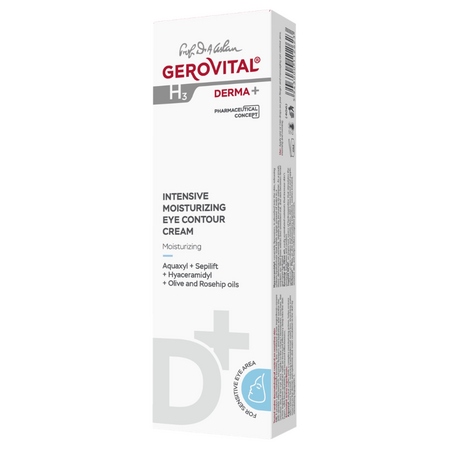 Crema hidratare intensa pentru contur de ochi H3 Derma+, 15 ml, Gerovital 735163