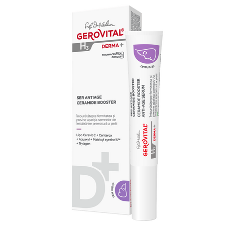 Ser antirid Ceramide Booster H3 Derma+, 15 ml, Gerovital 735182