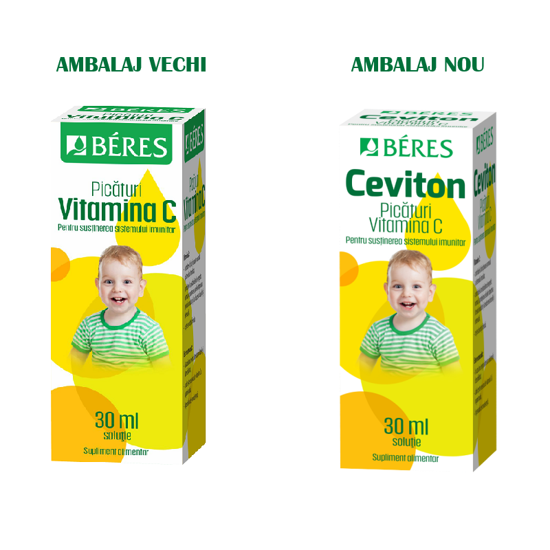 Picaturi Vitamina C, Ceviton, 30 ml, Beres Pharmaceuticals
