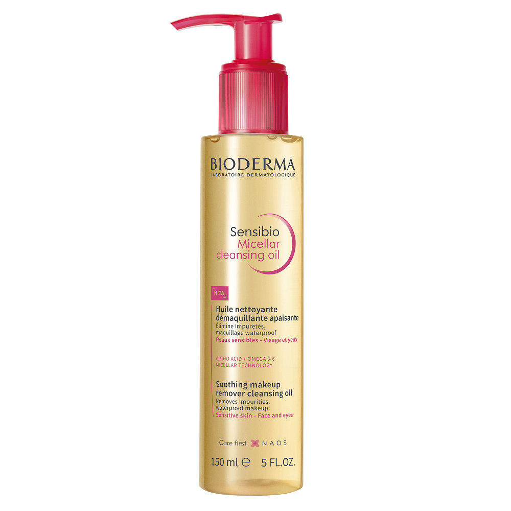 Ulei micelar de curatare Sensibio, 150 ml, Bioderma