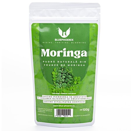 Pudra naturala de moringa, 100 g, Blue Pheonix