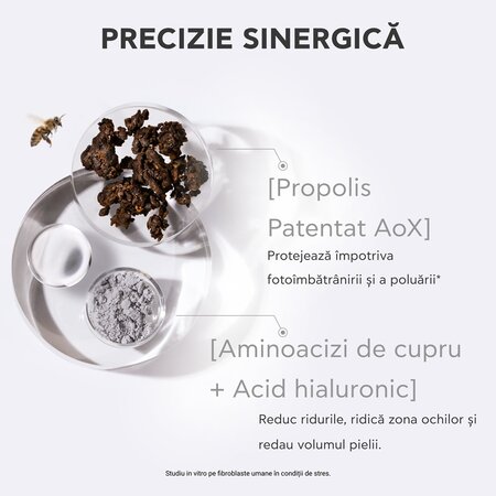 Ser pentru conturul ochilor cu acid hialuronic si propolis 5 Action, 15 ml, Apivita 742187