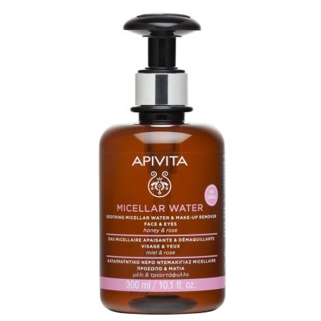 Apa micelara demachianta cu trandafir si miere, 300 ml, Apivita