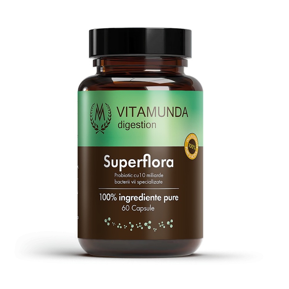 Superflora, 60 capsule, Vitamunda