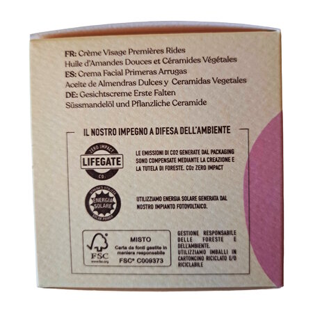 Crema de fata cu ulei de migdale dulci si ceramide vegetale, 50 ml, L'Erboristica 710486