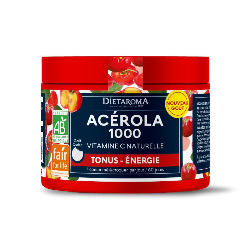 Acerola Bio, 1000 mg, 60 comprimate, Dietaroma