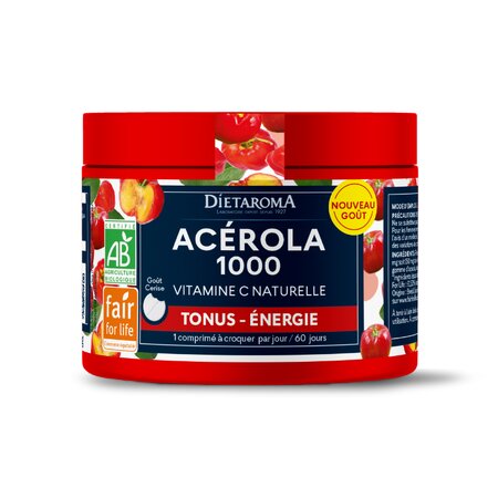 Acerola Bio, 1000 mg, 60 comprimate, Dietaroma
