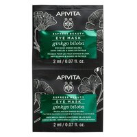 Masca detoxifianta cu extract de ginko biloba pentru zona din jurul ochilor Express Beauty, 2 x 2 ml, Apivita