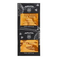 Masca de fata hranitoare cu miere Express Beauty, 2 x 8 ml, Apivita