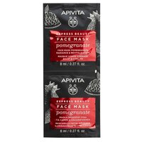 Masca de fata revitalizanta cu extract de rodie Express Beauty, 2 x 8 ml, Apivita
