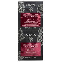 Masca de fata antirid cu extract de struguri Express Beauty, 2 x 8 ml, Apivita