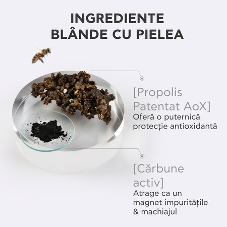 Gel de curatare cu carbune activat si propolis Black Detox Jelly, 150 ml, Apivita 742222
