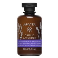 Gel de dus cu lavanda si ulei de maslin Caring Lavander, 250 ml, Apivita