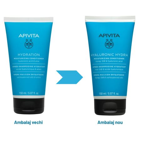 Balsam pentru hidratarea parului Hyaluronic Hydra, 150 ml, Apivita 654745