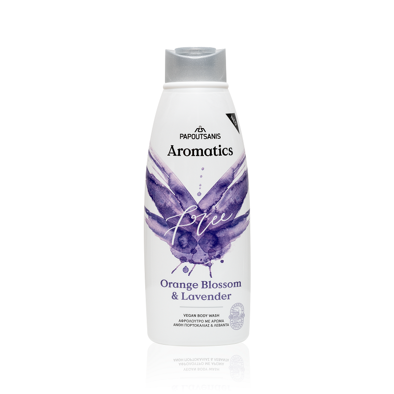 Gel de dus cu parfum de flori de portocal si lavanda Free, 600 ml, Aromatics