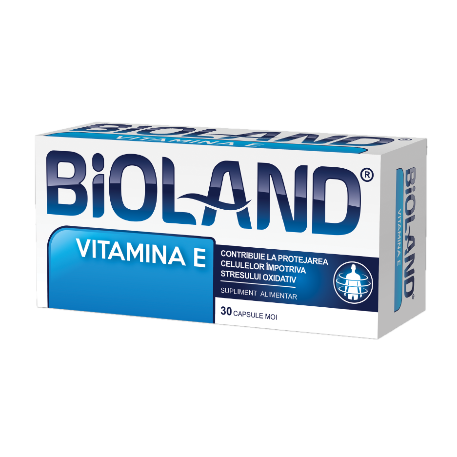 Bioland Vitamina E, 50 mg, 30 capsule moi, Biofarm