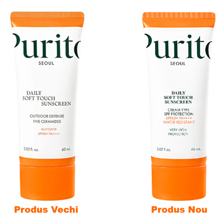 Crema de fata cu protectie solara SPF 50+ Daily Soft Touch, 60 ml, Purito 678067
