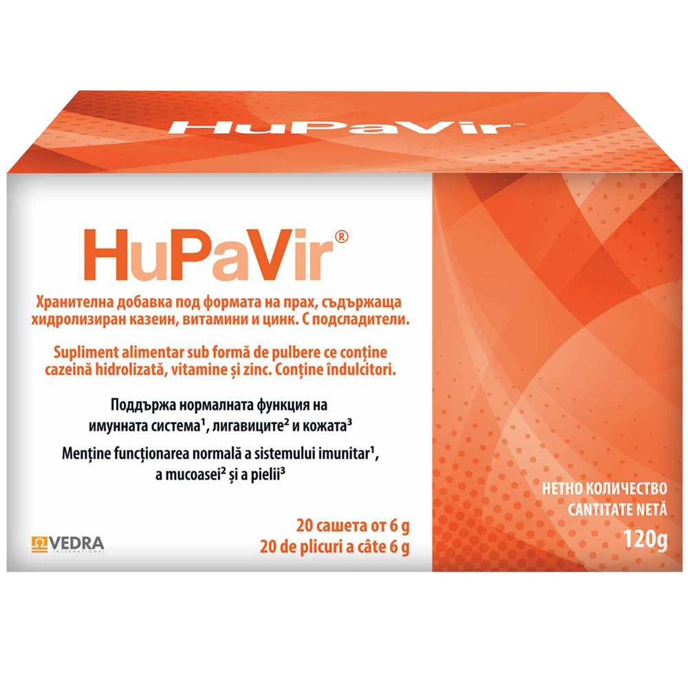 Hupavir, 20 plicuri, Vedra