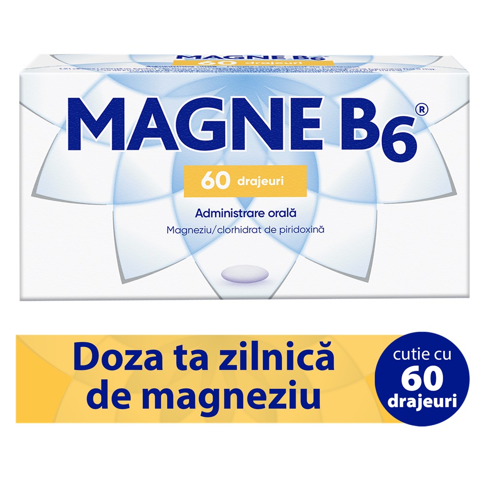 Magne B6, 60 drajeuri, Sanofi