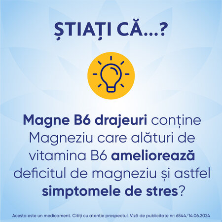 Magne B6, 60 drajeuri, Sanofi 611512