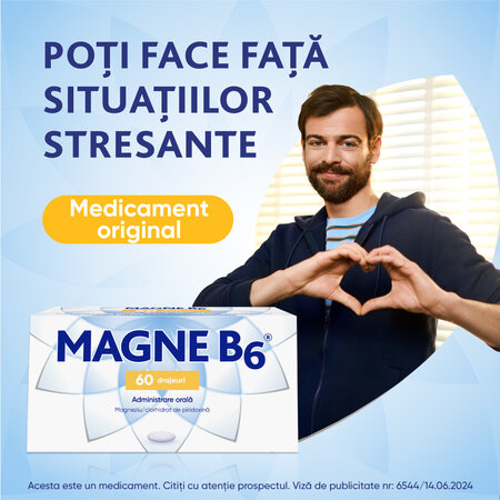 Magne B6, 60 drajeuri, Sanofi 611510