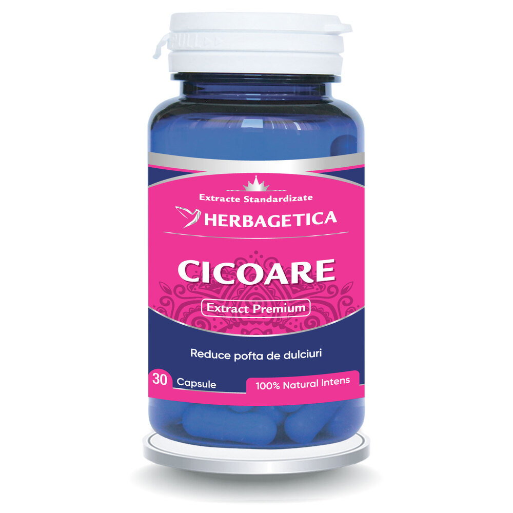 Cicoare extract, 30 capsule, Herbagetica