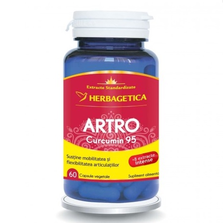 Artro+ Curcumin 95, 60 capsule, Herbagetica