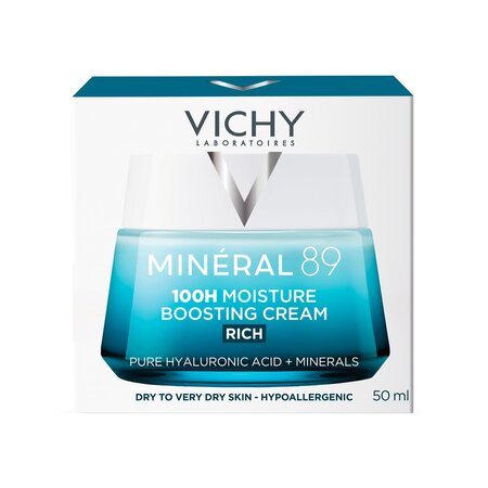 Crema intens hidratanta 100h pentru ten uscat Mineral 89, 50 ml, Vichy 748185