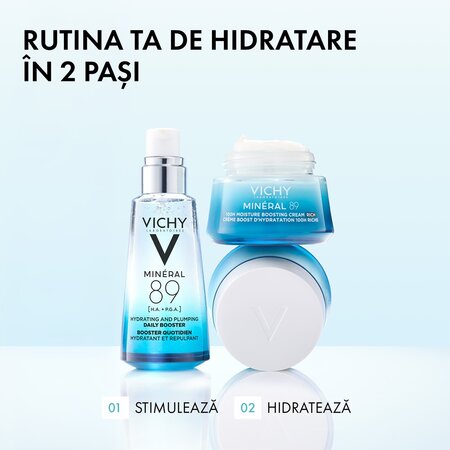 Crema intens hidratanta 100h pentru ten uscat Mineral 89, 50 ml, Vichy 748187