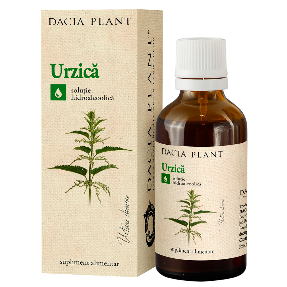 Tinctura de Urzica, 50 ml, Dacia Plant