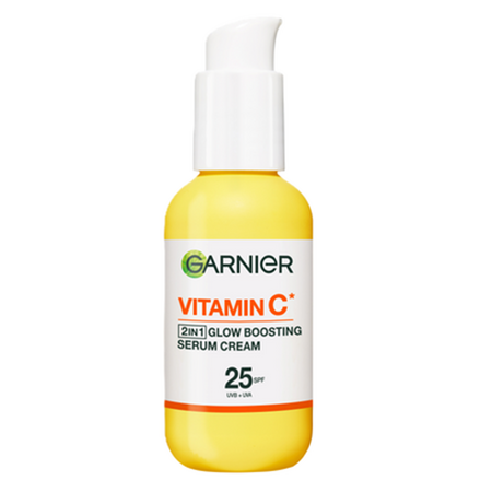 Serum crema 2 in 1 cu vitamina C si SPF 25 Glow Boosting, 50 ml, Garnier 740460
