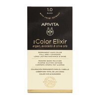 Vopsea de par My Color Elixir, Black N1.0, 155 ml, Apivita